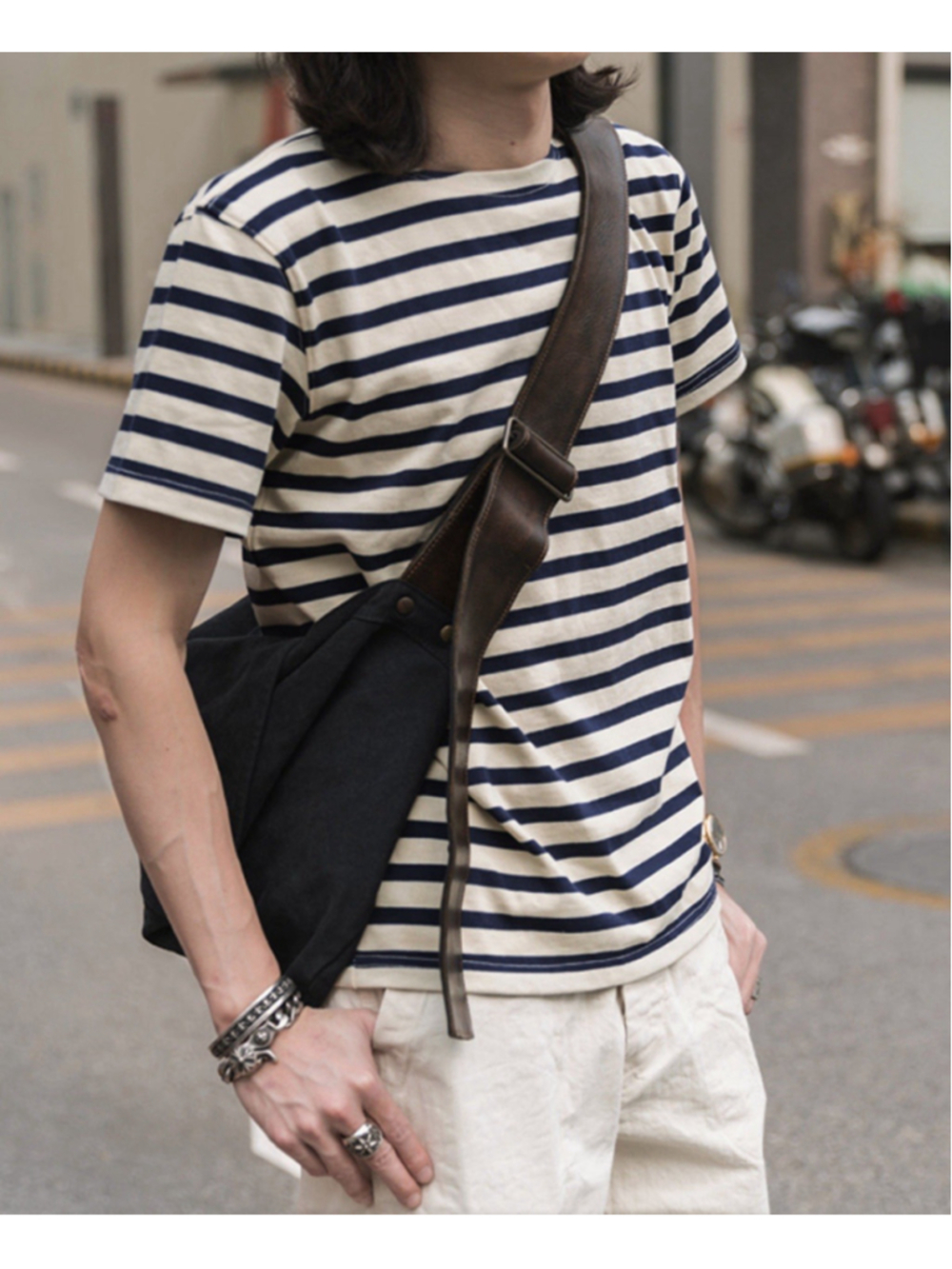 Breton Stripe T-Shirt Bronson 44 Naval Sailor 🇺🇸ship 2XL